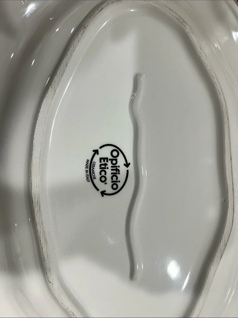 Opificio Etico Red Poppy Field Ceramic Serving Platter made in Italy